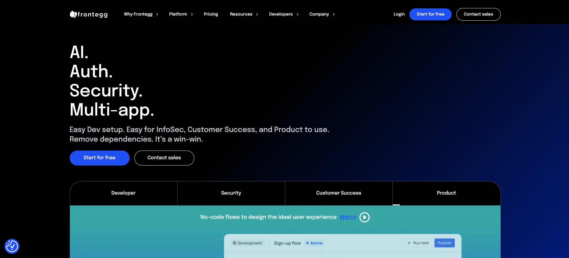 Frontegg screenshot
